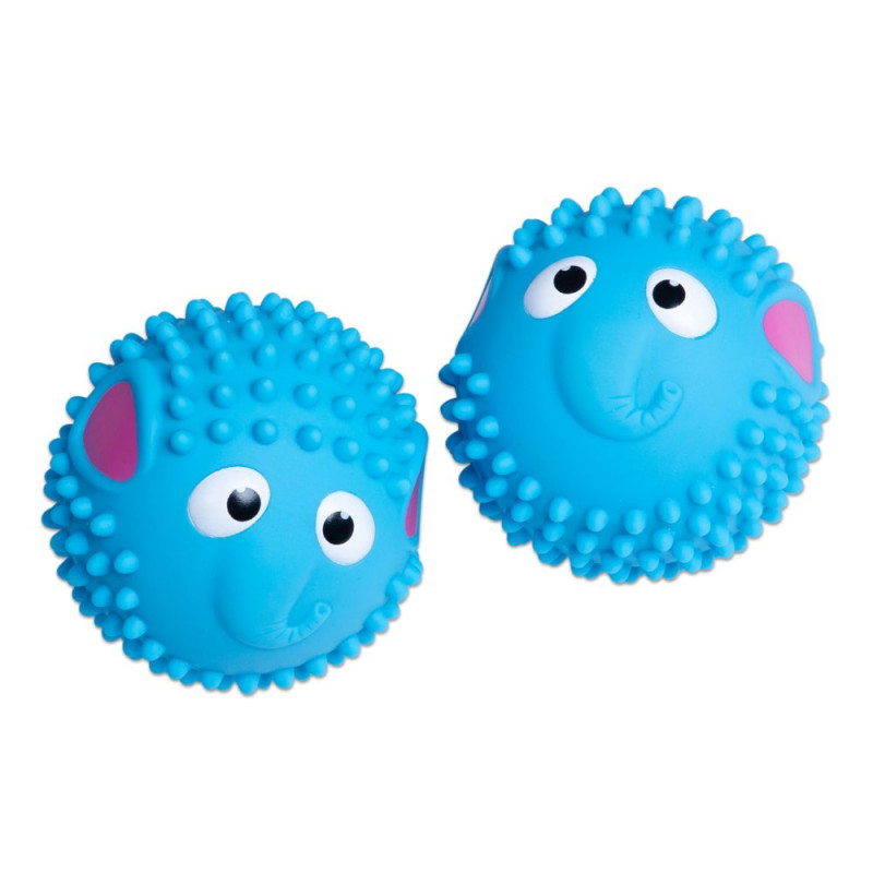Balles sensorielles multitexturées par 2-'Eléphants" bleus Balles sensorielles multitexturées par 2-'Eléphants" bleus