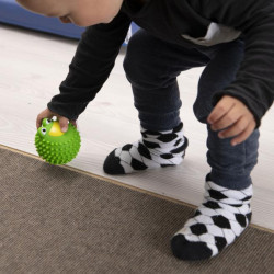 Balle sensorielle multitexturée noire 