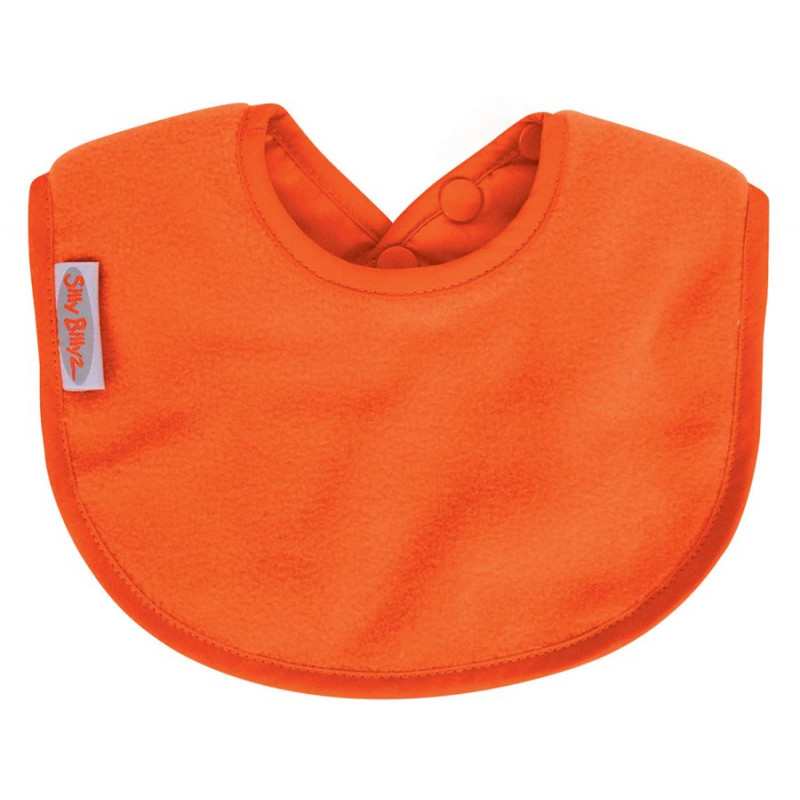 Bavoir en molleton orange