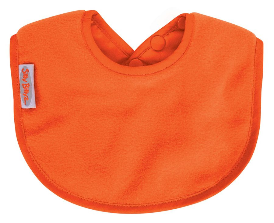 Bavoir en molleton orange