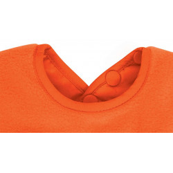 Bavoir en molleton orange 