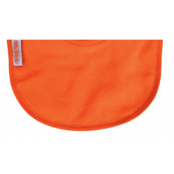 Bavoir en molleton orange 