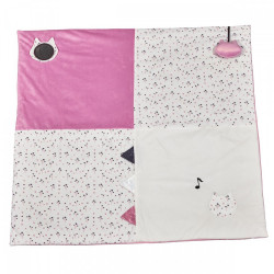 Tapis d'activités rose "Chapaillettes" 