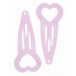 Barrettes pour cheveux- set de 6  'Pastel Hearts' 