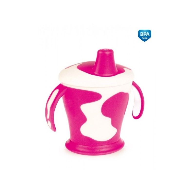 Tasse avec anses 9 mois + 'Little cow' rose Tasse avec anses 9 mois + 'Little cow' rose