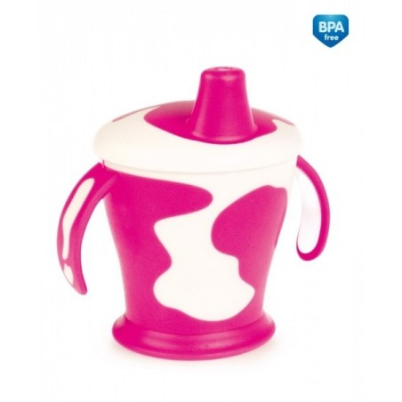 Tasse avec anses 9 mois + 'Little cow' rose