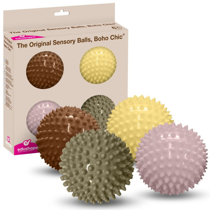 4 Balles sensorielles Boho Chic 10 cm