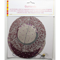 Guirlande  'Kumiko" Rhizome Bordeaux 