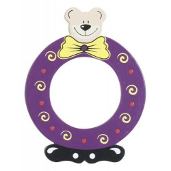 Lettre Ourson O en bois 