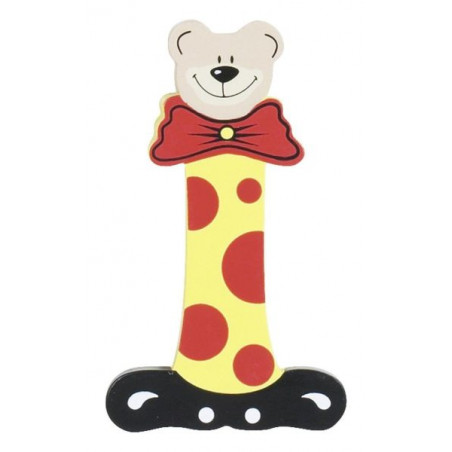 Lettre Ourson I en bois