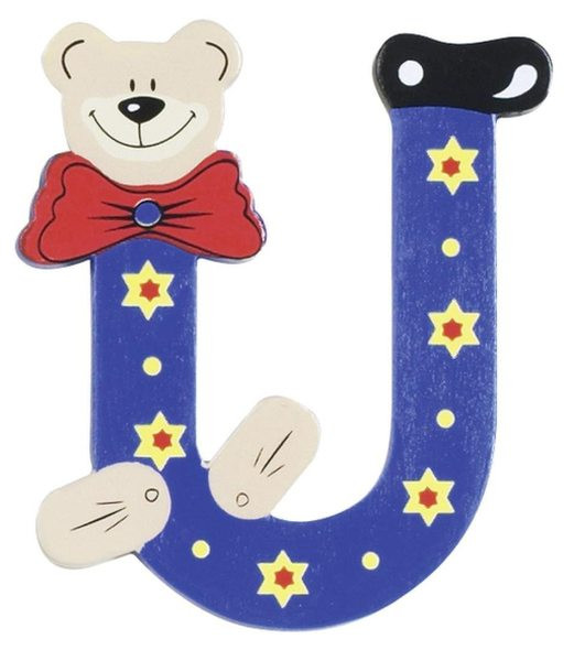 Lettre Ourson U en bois
