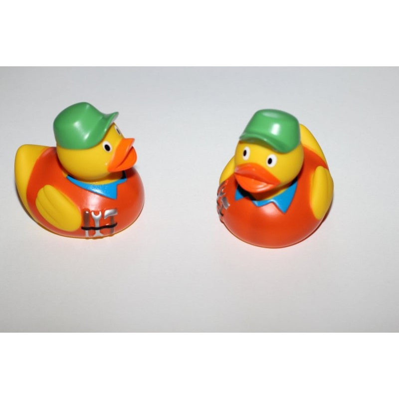 Canards de bain avec casquette verte (par 2 )