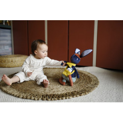 Doudou d'éveil multi activités  Gabin Le Lapin 