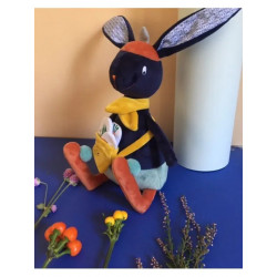 Doudou d'éveil multi activités  Gabin Le Lapin 