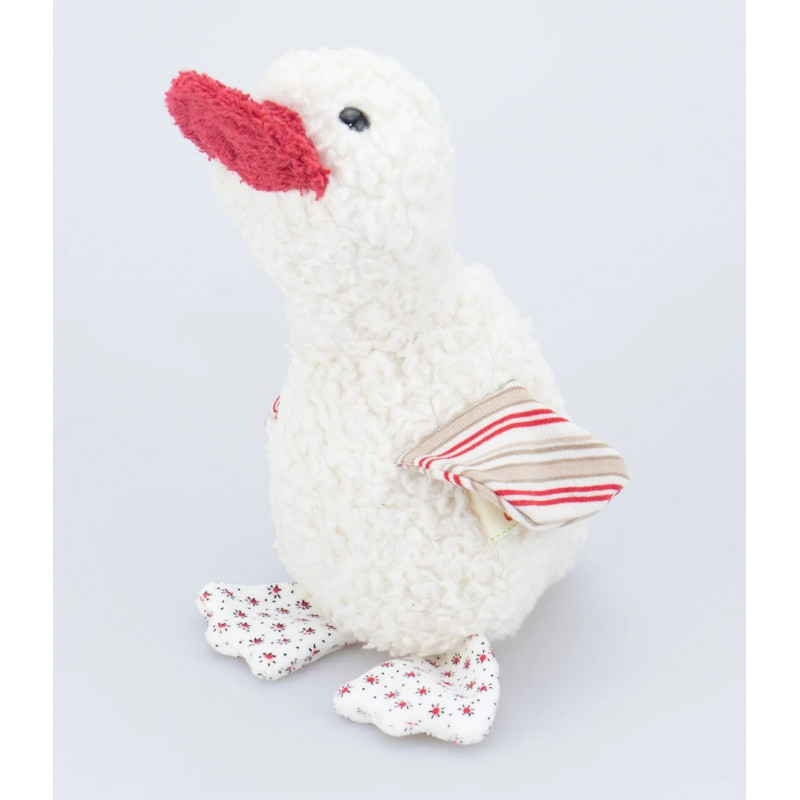 Canard peluche en laine vierge et coton bio Canard peluche en laine vierge et coton bio
