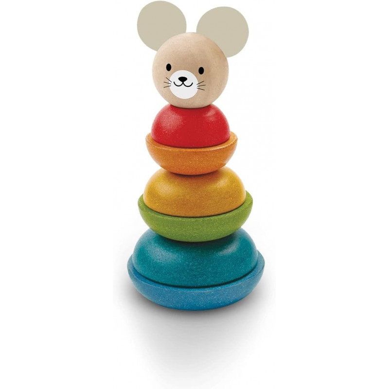 Jouet Souris empilable en bois