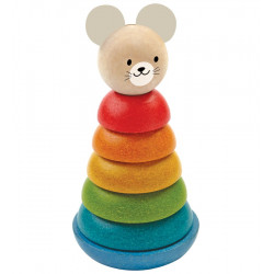 Jouet Souris empilable en bois 