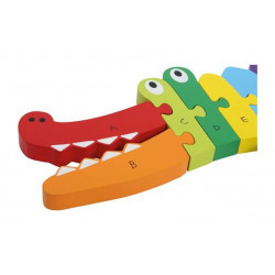 Puzzle en bois Crocodile ABC 