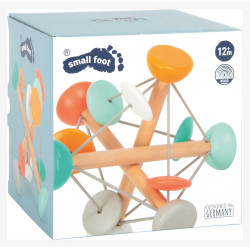 Hochet d'activité en bois avec élastiques 