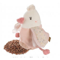 Doudou Bouillotte Oiseau Rose 