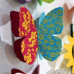 Guirlande "Papillons Doubles" 3 D 