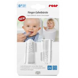 Brosses à dents doigtier en silicone- 2 pièces 