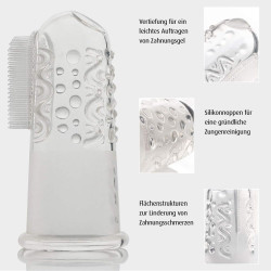 Brosses à dents doigtier en silicone- 2 pièces 