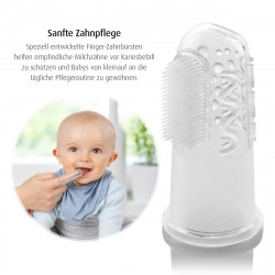 Brosses à dents doigtier en silicone- 2 pièces 