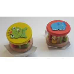 Hochets ronds (lot de 2) Elephant/Grenouille 