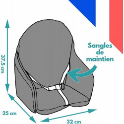 Coussin de chaise haute avec sangles 