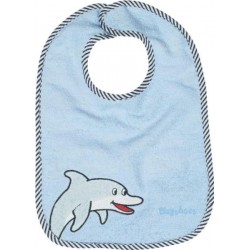 Bavoir bleu ciel motif : dauphin
