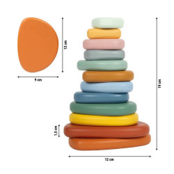 Jeu d'équilibre galets façon Montessori 