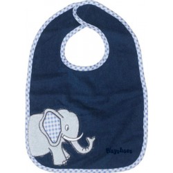 Bavoir bleu marine motif : éléphant