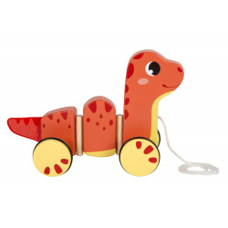 Jouet en bois à tirer Dinosaure 