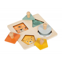 Puzzle formes à poser en bois 