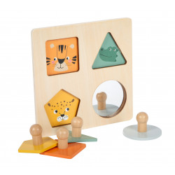 Puzzle formes à poser en bois 