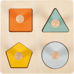 Puzzle formes à poser en bois 