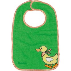 Bavoir vert motif : canard 