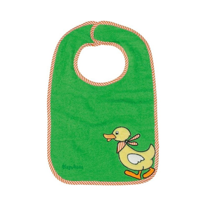 Bavoir vert motif : canard