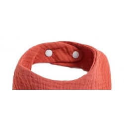 Bavoir hydrophile à pressions "Terracotta" 