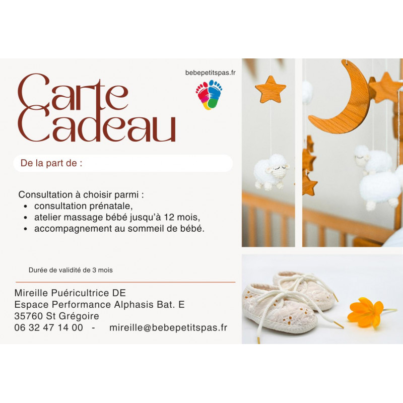 Carte Cadeau BébéPetitsPas 50€