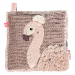 Coussin avec noyaux de cerise "Flamant rose" 