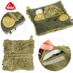 Coussin avec noyaux de cerise "Caméléon" 