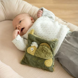 Coussin avec noyaux de cerise "Caméléon" 