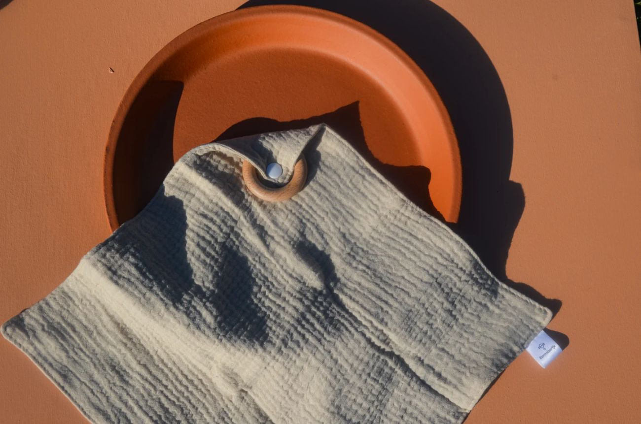 Doudou plat avec anneau en...