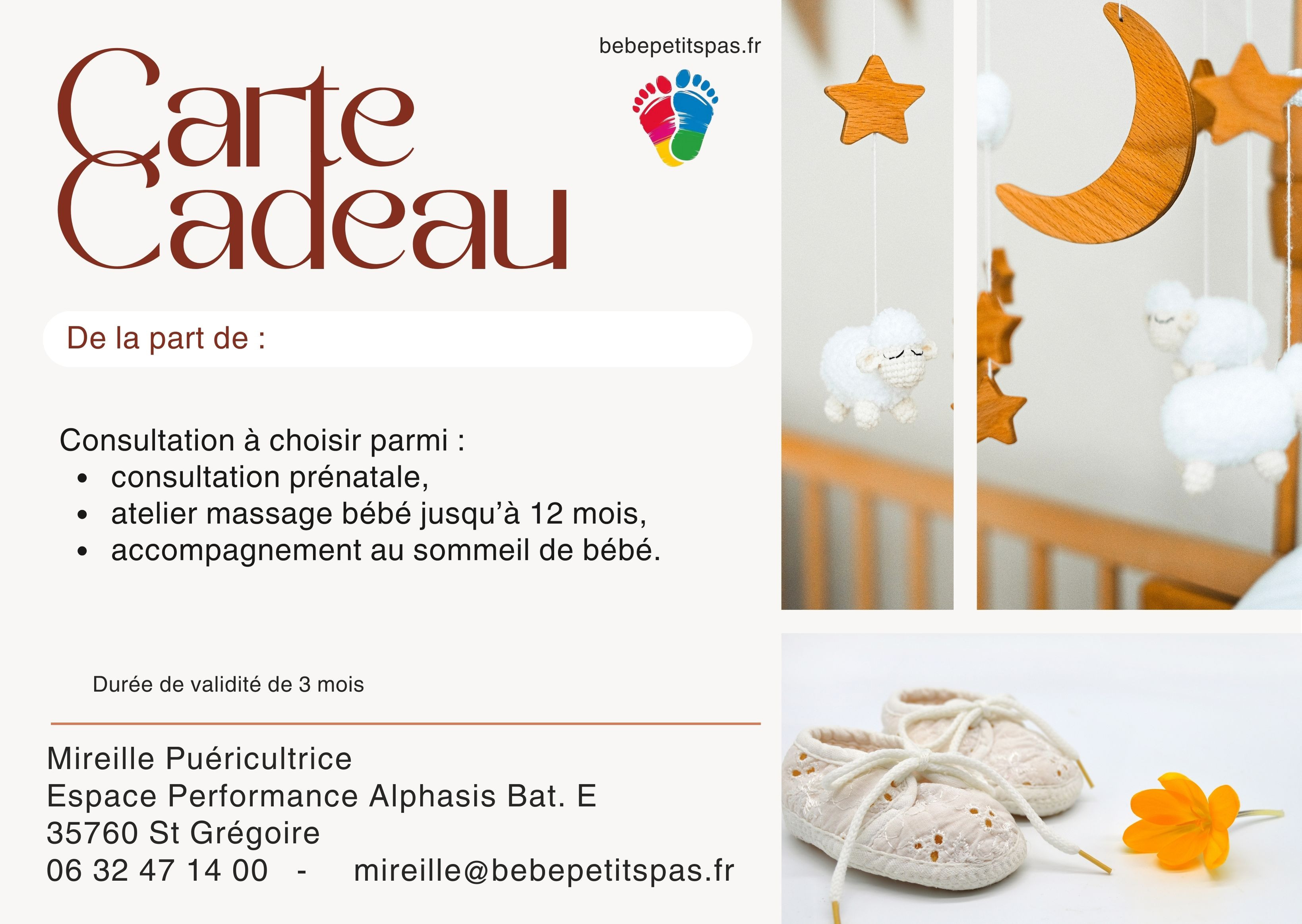Carte Cadeau BébéPetitsPas 50€
