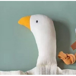 Doudou plat Oie en coton 