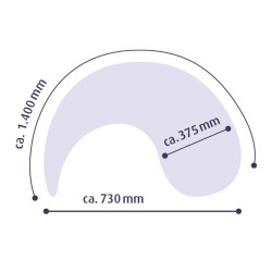 Coussin d'allaitement gonflable 