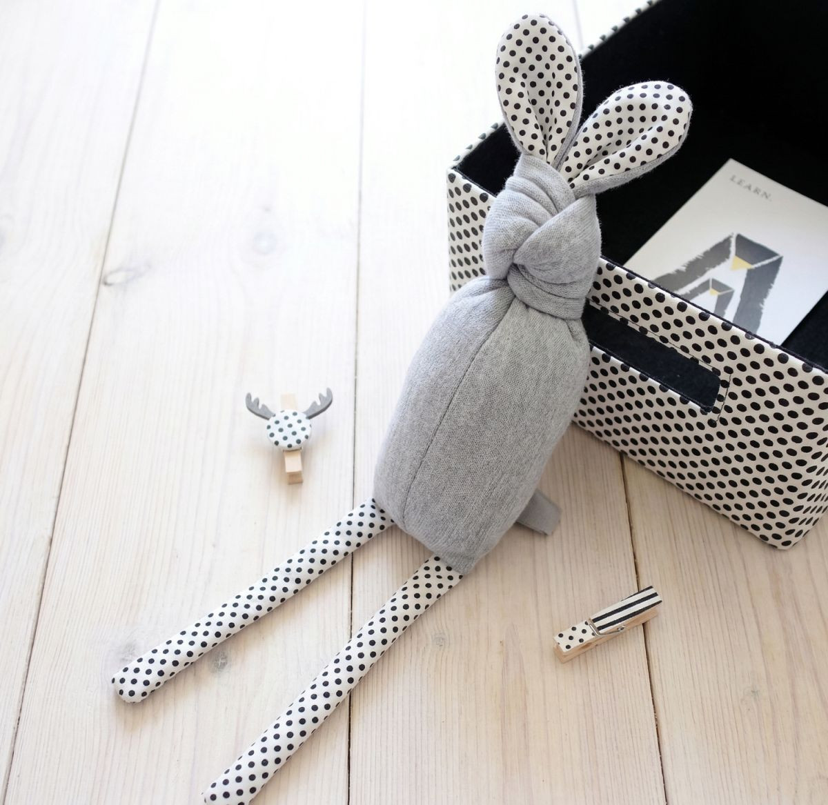 Doudou Bunny Gris