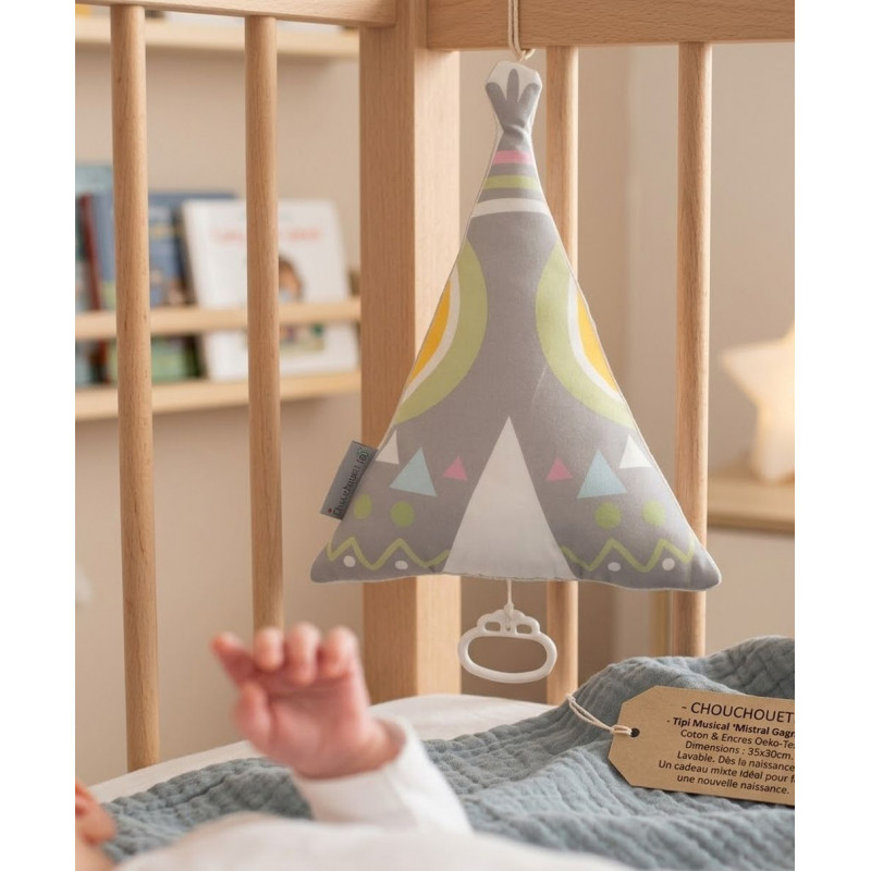 Doudou musical 'Tipi'-mélodie "Mistral Gagnant"